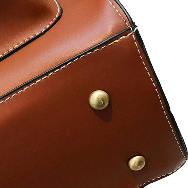 PU Leather Casual Daypack Style Flap Backpacks for Ladies