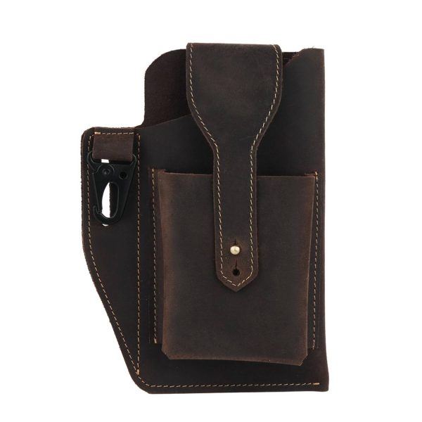 Men's retro multi-function phone Fanny pack