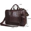 Leather Waterproof Briefcases Messenger bag for Men