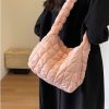 Nylon folded cloud tote bag