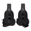 Nylon Small Black Sling Crossbody Bag With USB Charging Port