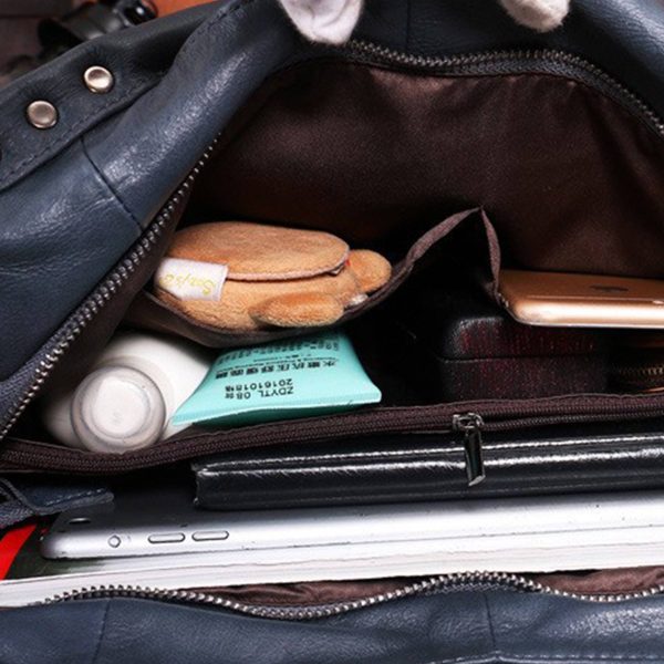 Genuine Leather Top Handle Purse Satchel Bag for Women