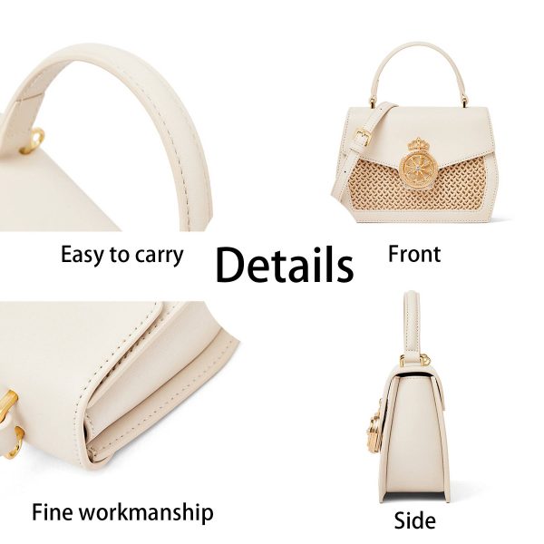 Genuine Leather woven cross-body bag