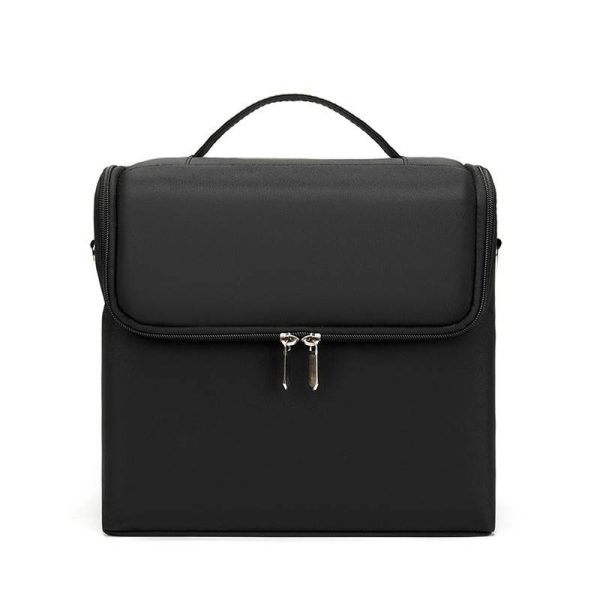 Black Travel Makeup Bag Storage Box For Women