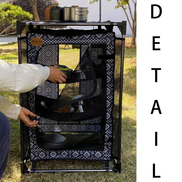 Aluminium alloy outdoor folding storage rack