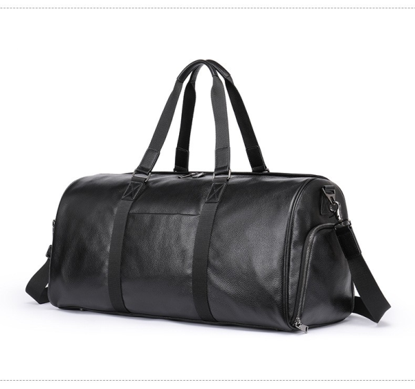 Genuine Leather Travel Weekender Duffel Bag for Men