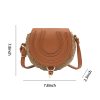 PU Straw Crossbody Bag