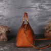 Genuine Leather retro style for girl tote bag