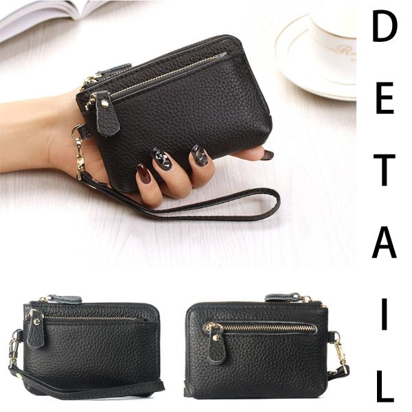 Genuine Leather Simple multi-card coin purse