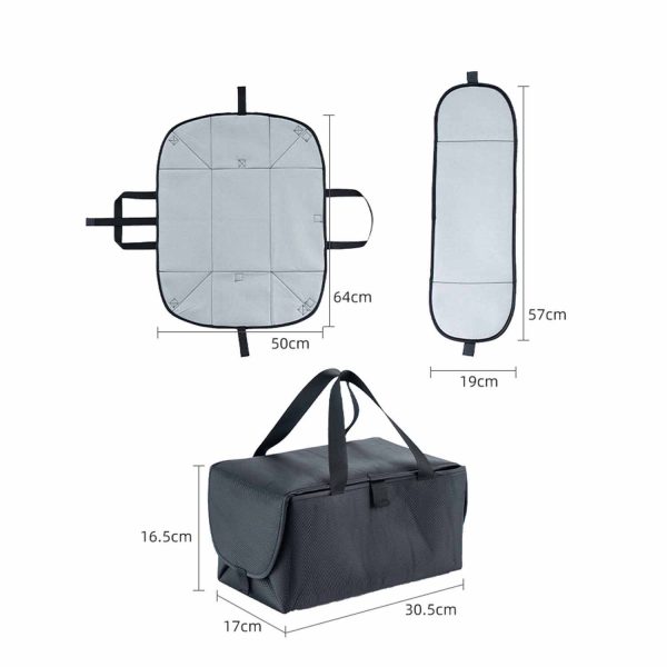 Portable folding ironing pads bag