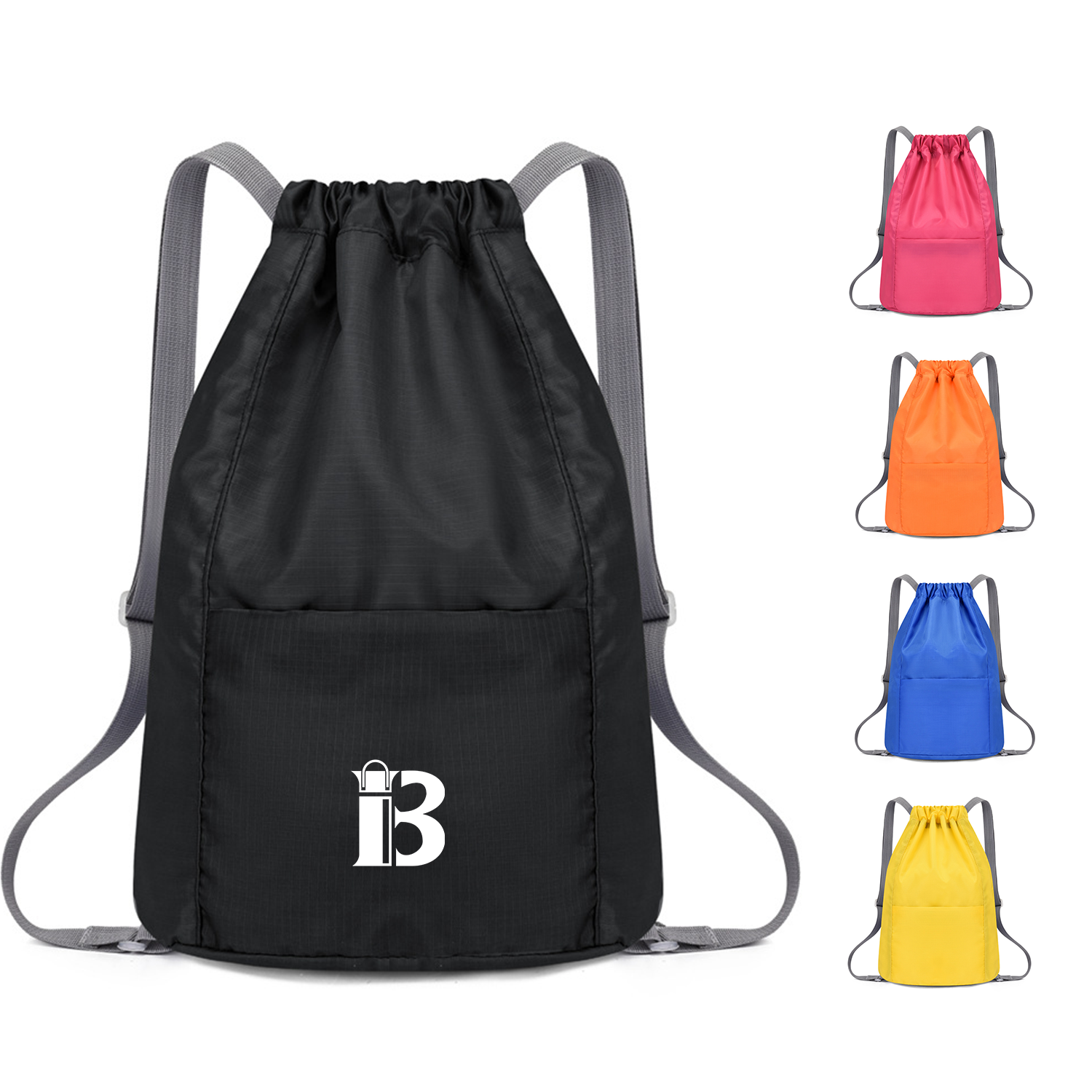 Lightweight Water-Resistant Outdoor Drawstring Backpack
