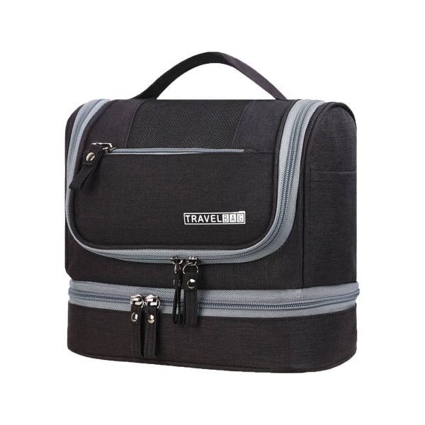 Multi functional dry wet separation makeup wash bag