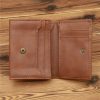 Small RFID Card Wallet Slim PU Leather Business
