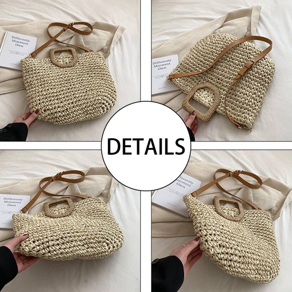 Jute Sleek minimalist woven cross-body bag