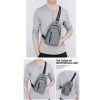 Small Water Resistan Crossbody Waist Bag With Earphone Hole