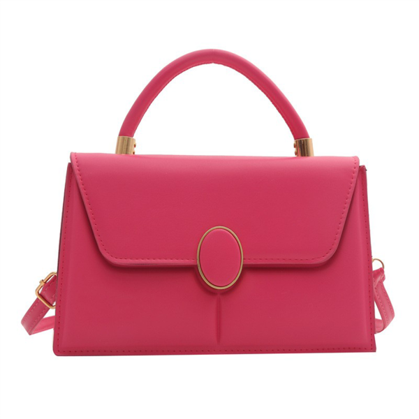 PU Leather Handheld Small Square Bag