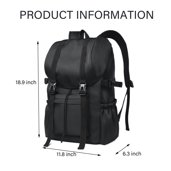 Water Resistant Drawstring Canvas Commuter Backpacks