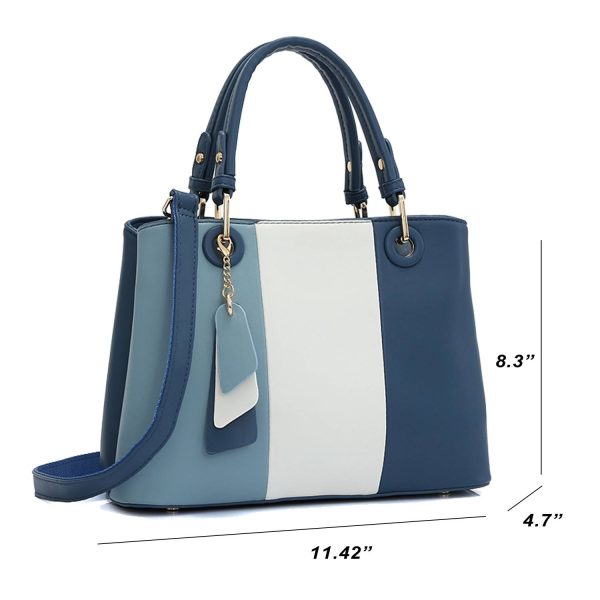 Fashionable Color-Blocked Bag