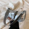 PU large capacity single shoulder square women's tote bag