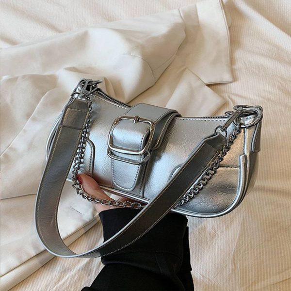 PU large capacity single shoulder square women's tote bag