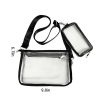 PVC transparent shoulder crossbody bag