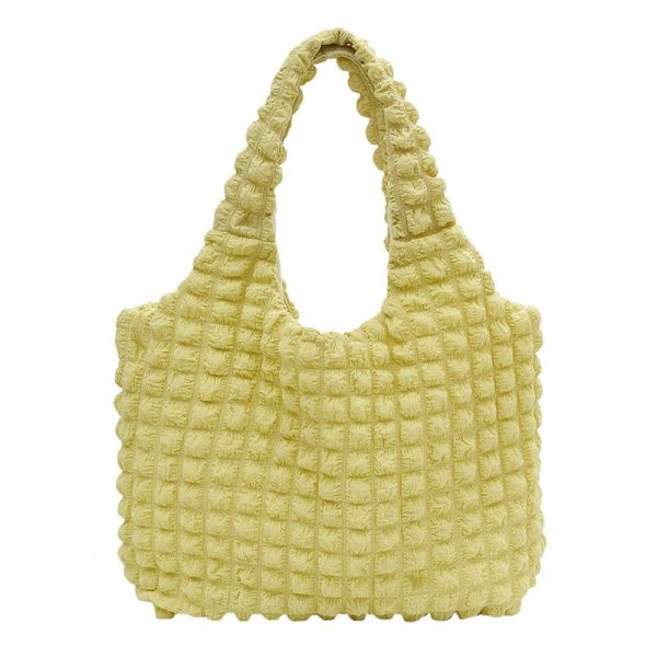 Canvas girl's cloud puff shoulder bag