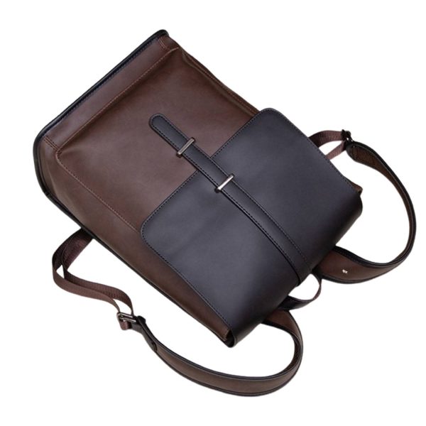 PU Leather Business Bag Backpack For Man