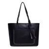 Large capacity tassel shoulder bag