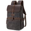 Faux Leather Backpack for Men