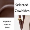 Genuine Leather Large capacity simple backpack for women