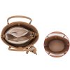 Genuine Leather Hobo Bucket Tote Bag Handbag For Women
