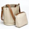 Genuine Leather Bucket HandBag Tote Bag For Women