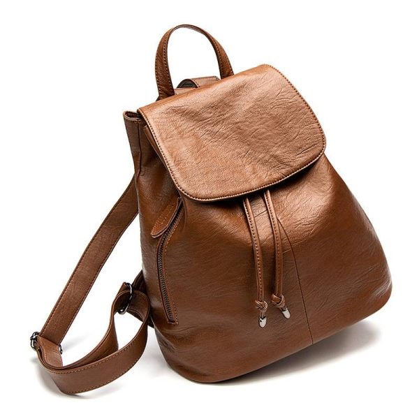 PU Leather Travel Backpack