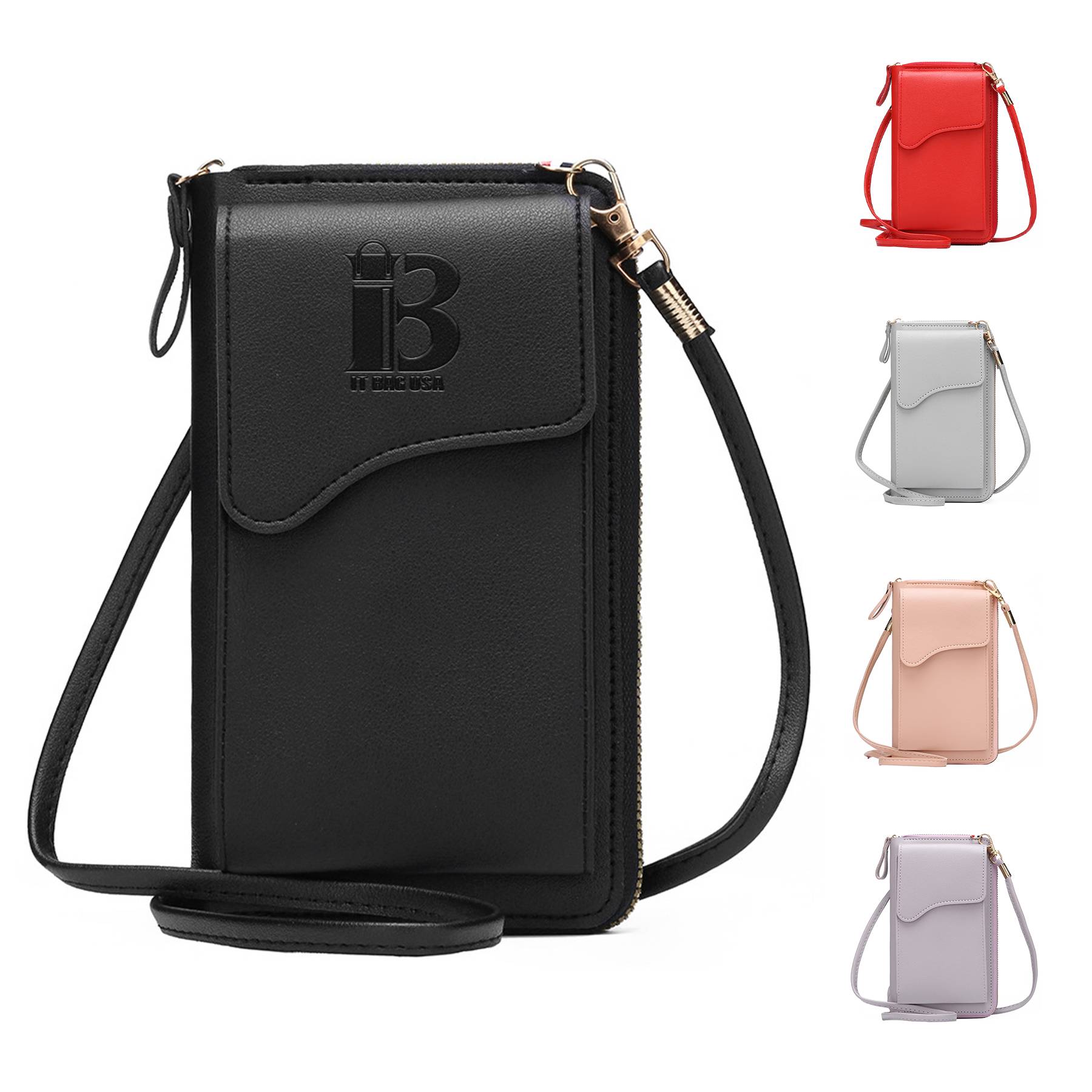 PU Mini buckle mobile phone women's crossbody bag