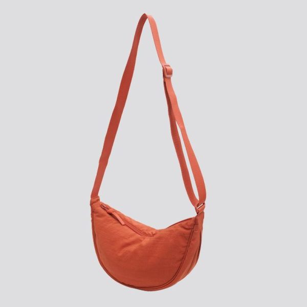 Nylon Lightweight Dumpling-Shaped Crossbody Shoulder Bag