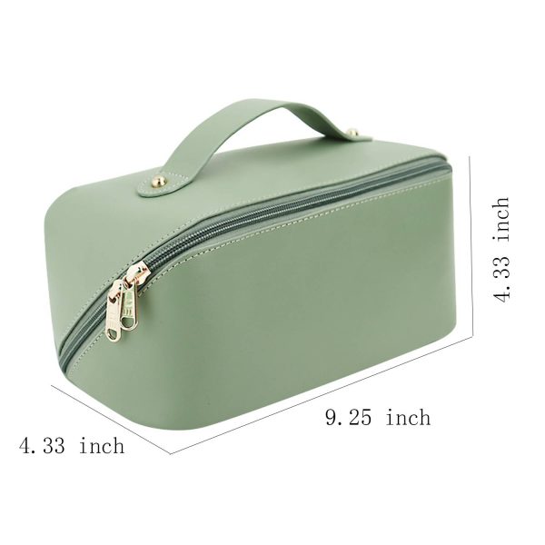 Leather Cosmetic Bag Waterproof Portable