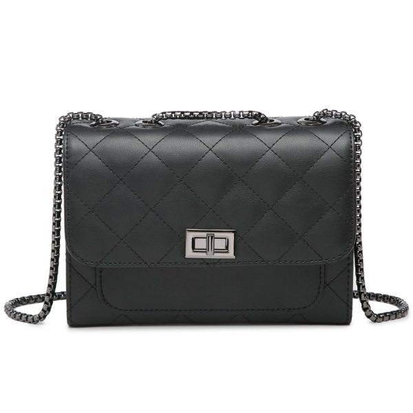 Genuine Leather Quilted Shoulder Crossbody Bags for Women