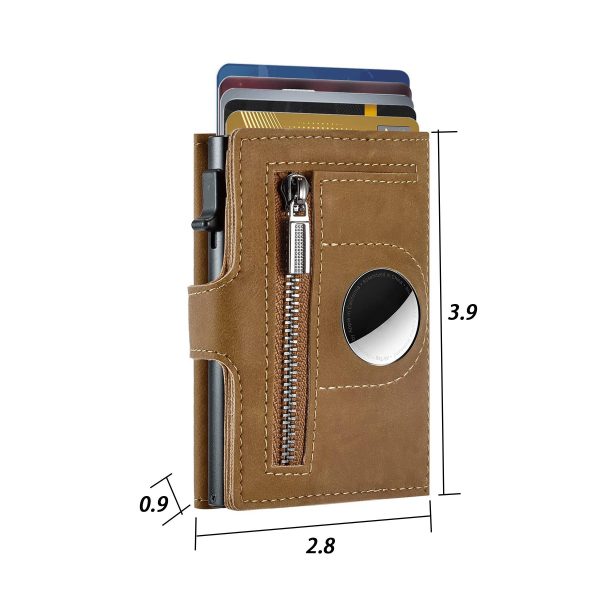 Genuine leather RFID anti-theft card holder