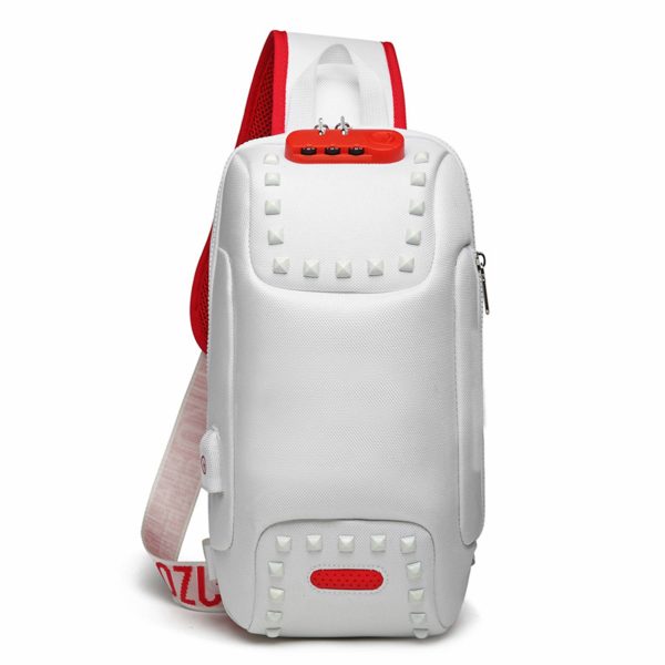 Oxford Men Sling Backpack Anti Theft Crossbody Shoulder Bag