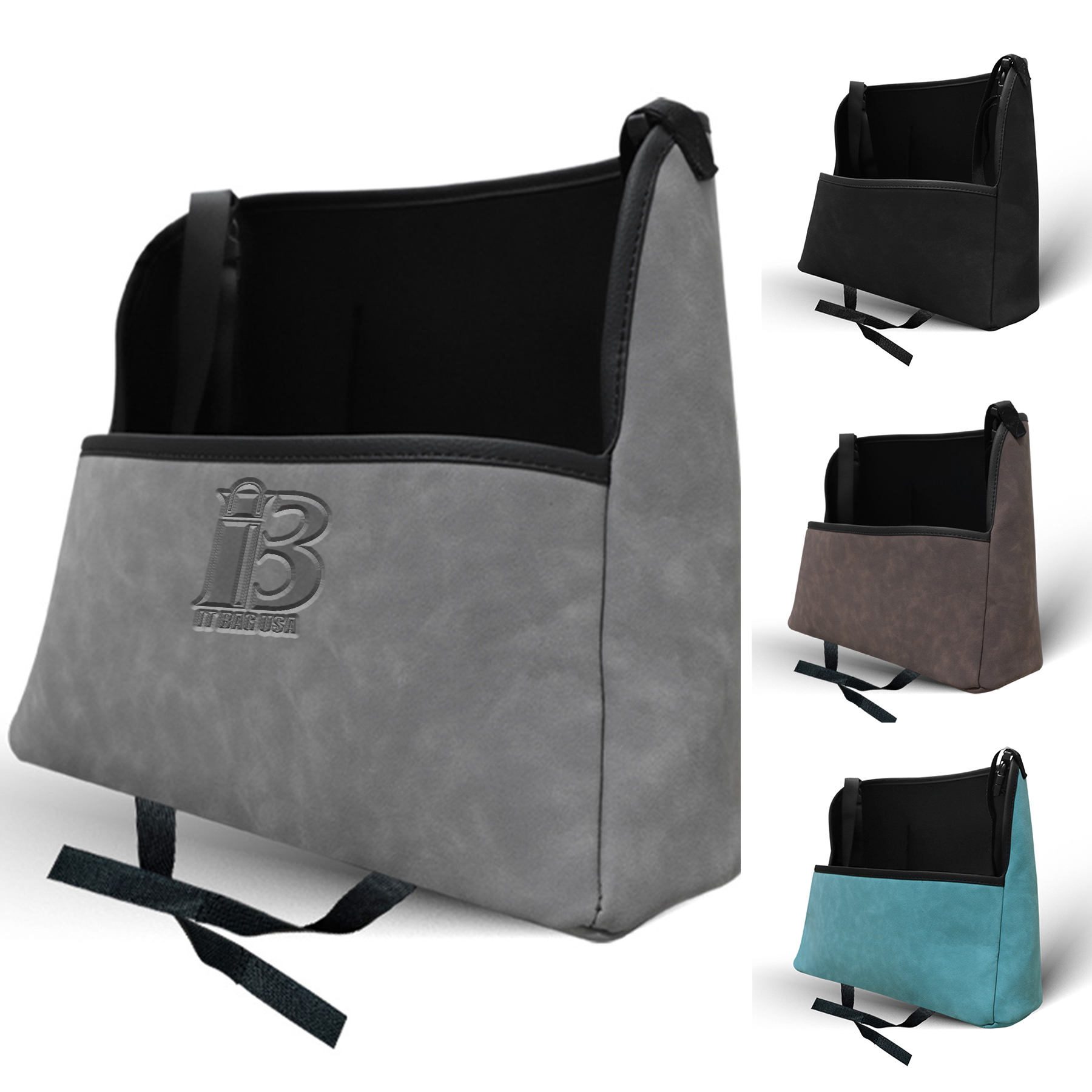 Genuine leather Car Handbag Holder Between Seats
