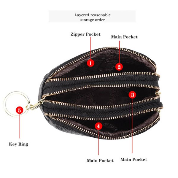 Genuine Leather Small multi-function key coin purse