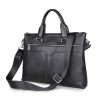 Genuine Leather Men Women Laptop Briefcase for