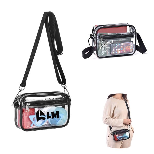 Clear Crossbody Bag With Widen Front Pocket