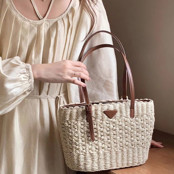 Fashion weaving tote bag