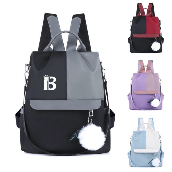 Oxford Patchwork Satchel Backpack