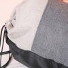 Linen Oxford Cloth Outdoor Splicing Drawstring Backpack