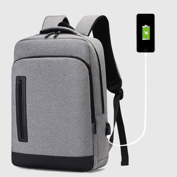 Oxford Travel Laptop Backpack W/ USB Charging Port