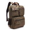 School Vintage Canvas Laptop Backpack