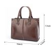 Vintage Vegan Leather Large Computer Laptop Messenger Bag