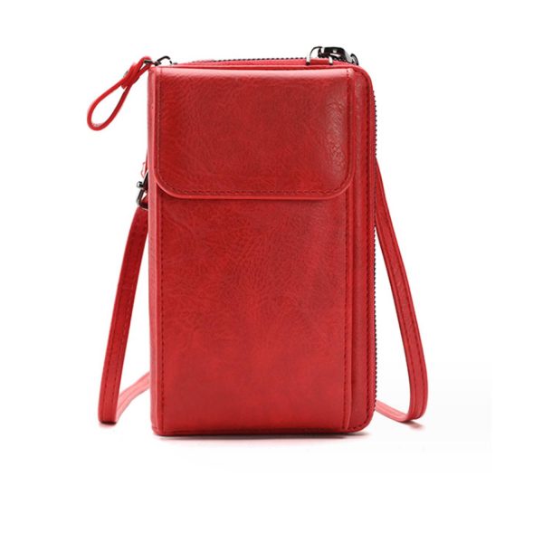 PU Leather Crossbody Sling Phone Bag